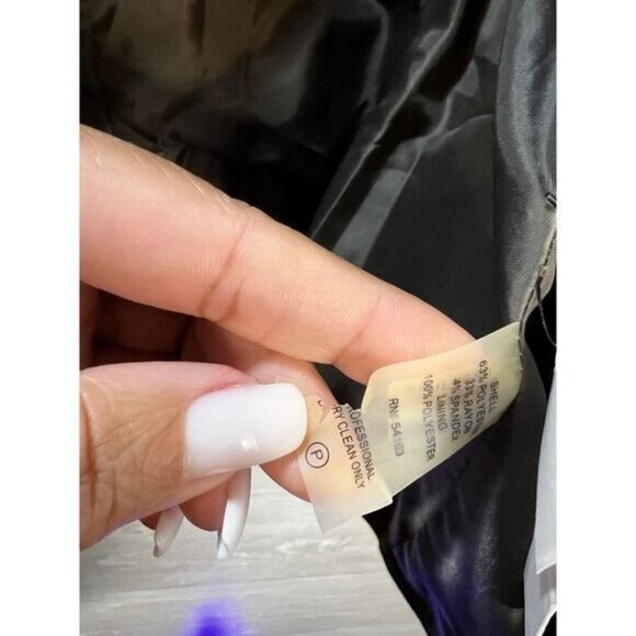 NEW Calvin Klein 2 Button Notch Lapel Long Sleeve Blazer Small - Picture 5 of 6